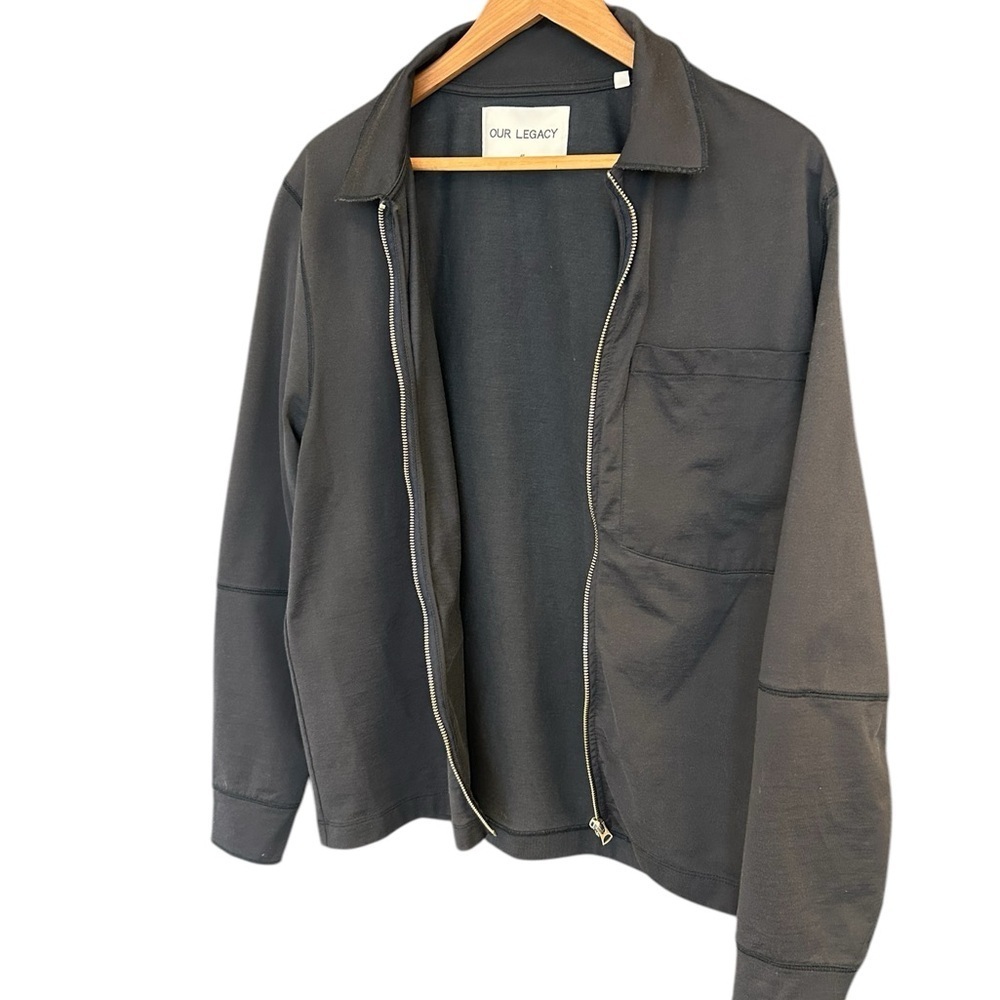 Our Legacy EUC men’s size 46 (oversized S) dark navy deconstructed Shirt /Jacket
